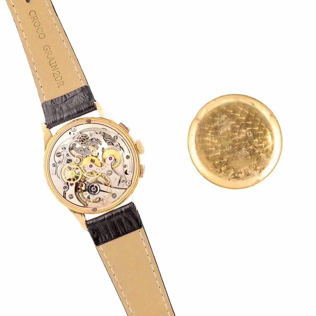 Vintage Zenith Chronograph  18k Rose Gold, Zenith Caliber 156 (Circa 1950s)