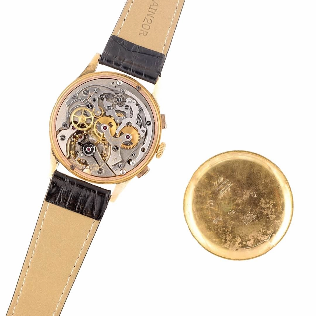 Vintage Zenith Chronograph  18k Rose Gold, Zenith Caliber 156 (Circa 1950s)