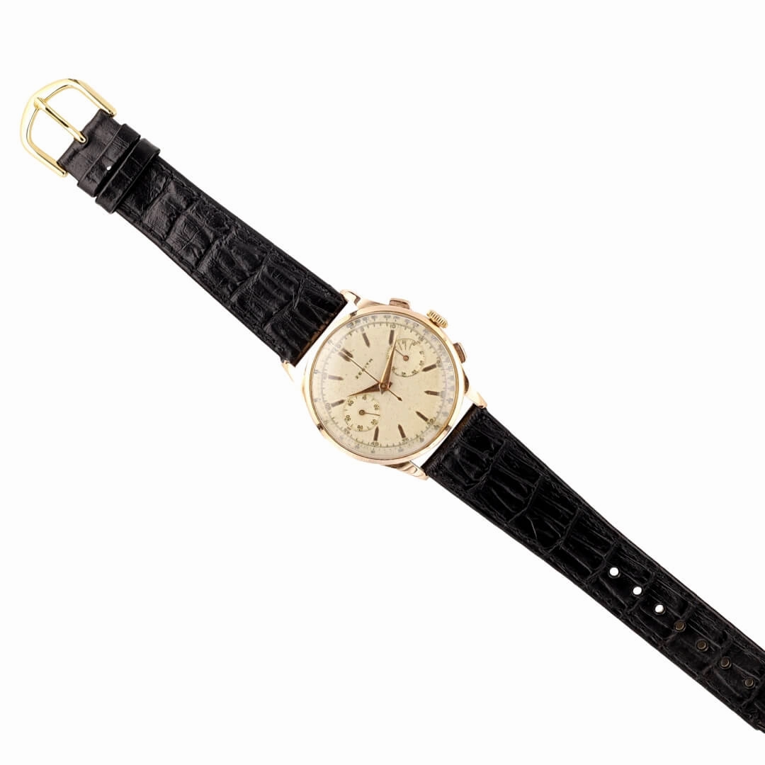 Vintage Zenith Chronograph  18k Rose Gold, Zenith Caliber 156 (Circa 1950s)