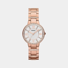 Virginia Women Quartz Silver Dial Analog Stainless Steel Watch ES3284