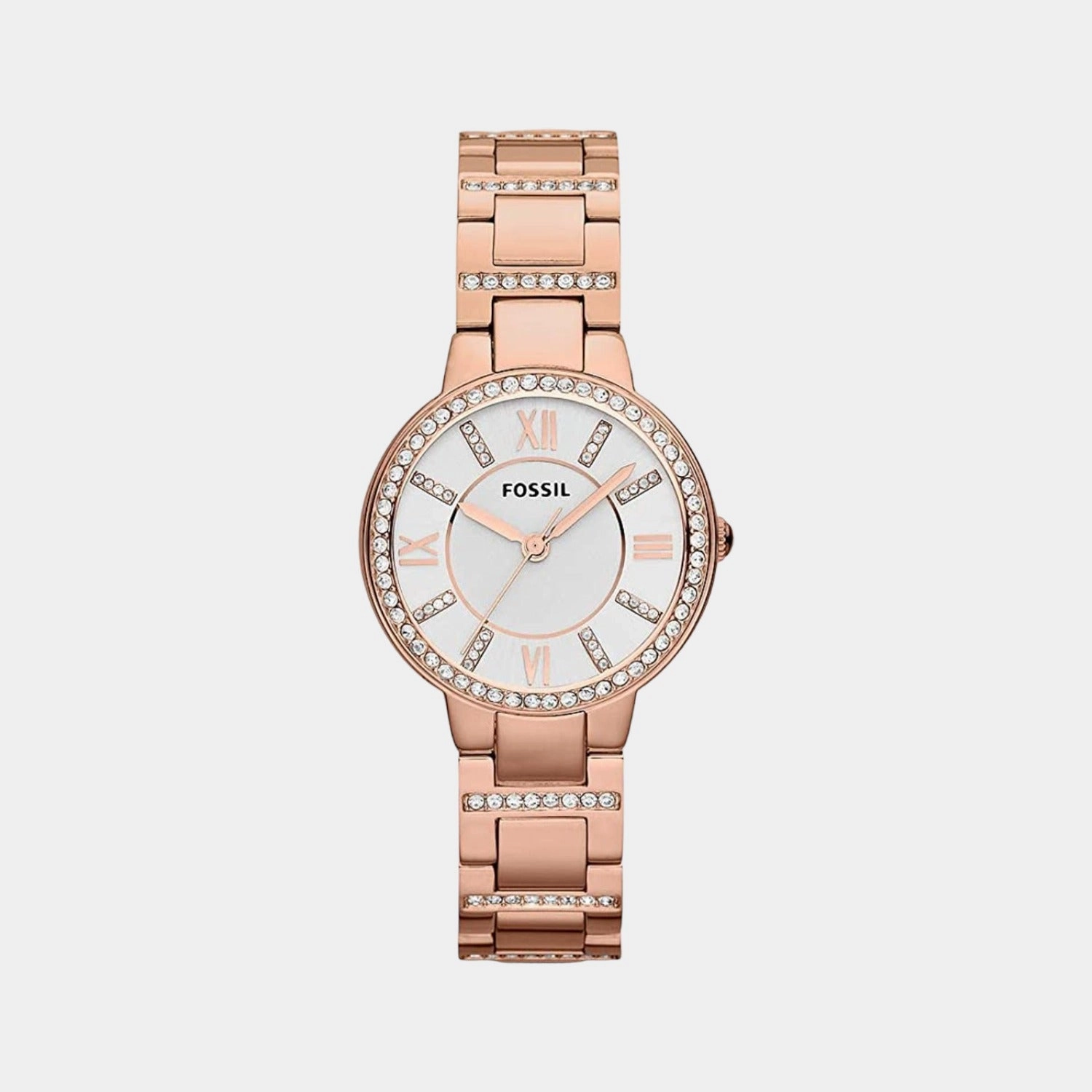 Virginia Women Quartz Silver Dial Analog Stainless Steel Watch ES3284