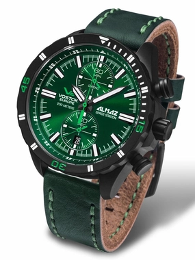 Vostok-Europe ALMAZ CHRONOGRAPH Mens Chrono Diving Watch 6S11/320C261