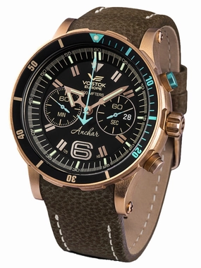Vostok-Europe ANCHAR Bronze Chronograph - Mens Diving Watch 6S21-510O585