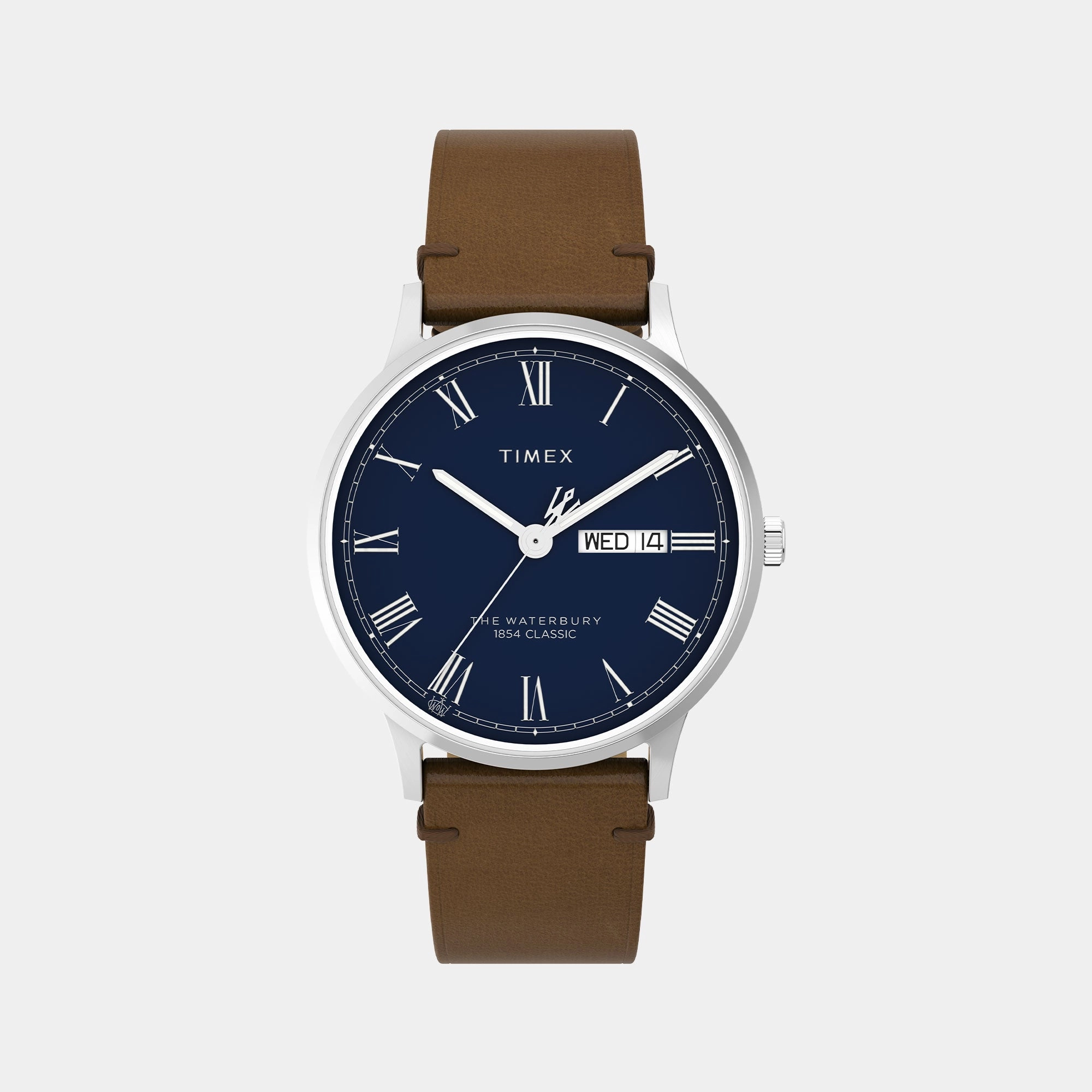 Waterbury Men Blue Analog Leather Watch TW2W14900UJ
