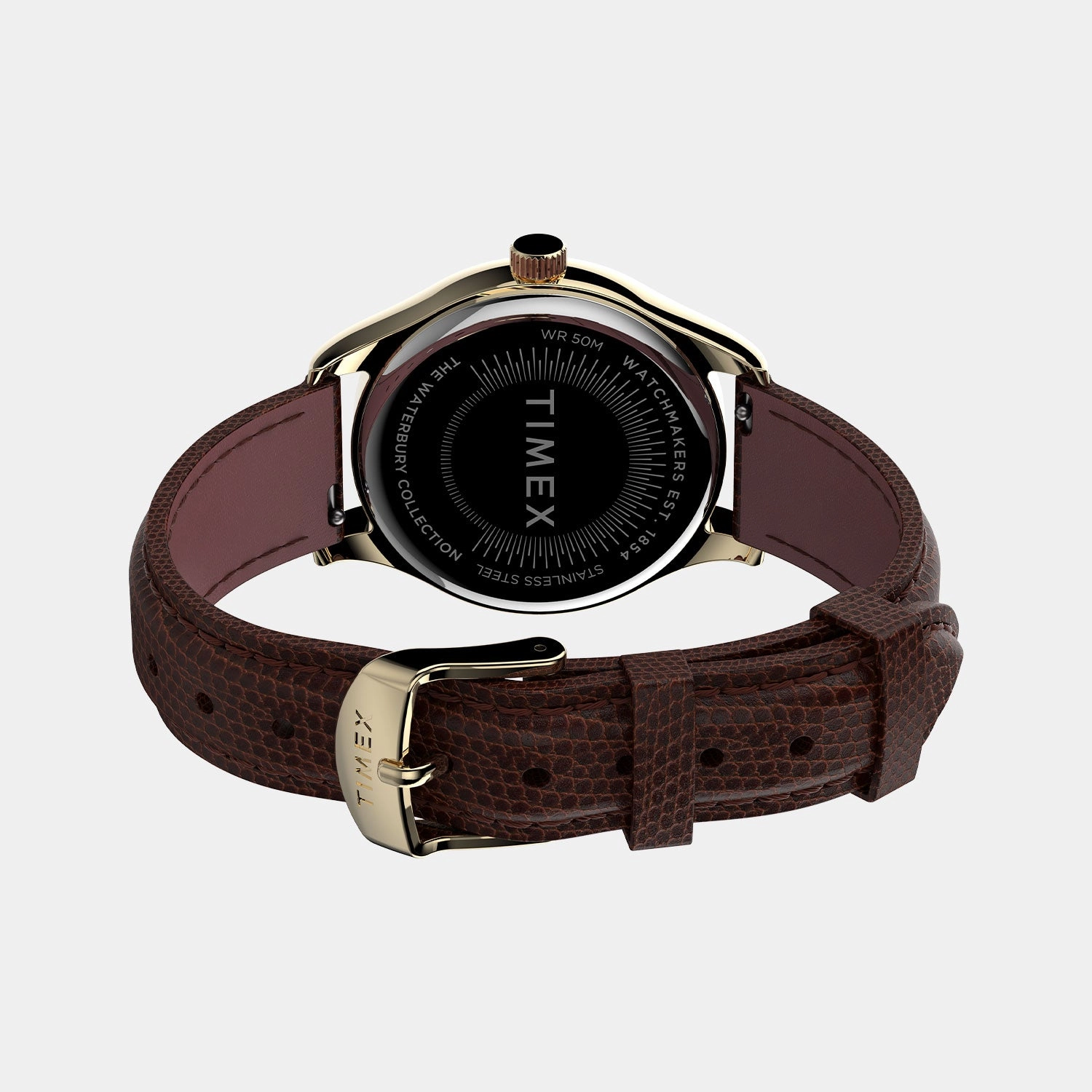 Waterbury Women Cream Analog Leather Watch TW2U97800UJ