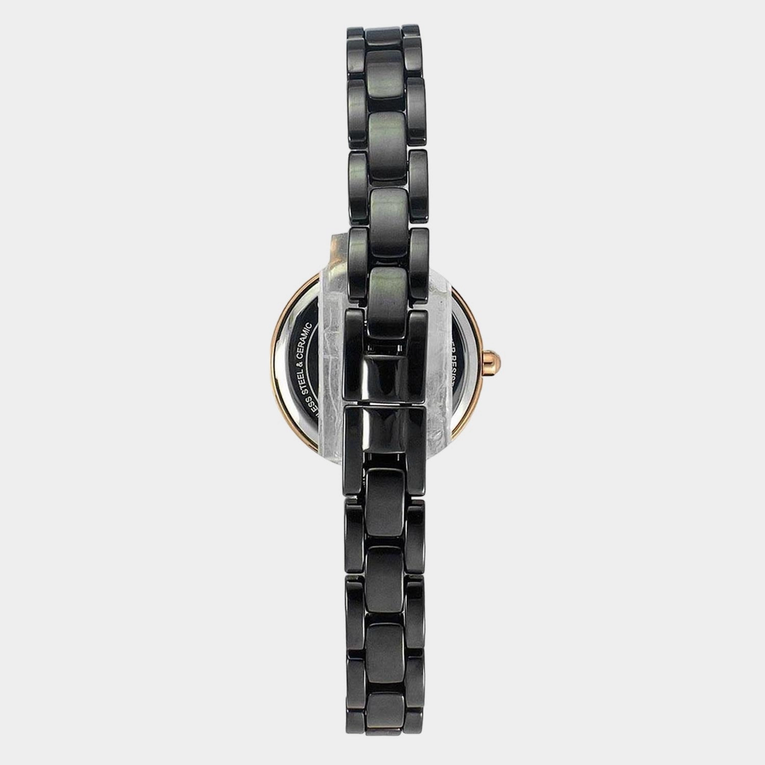 Women Black Analog Ceramic Watch TWEL15703