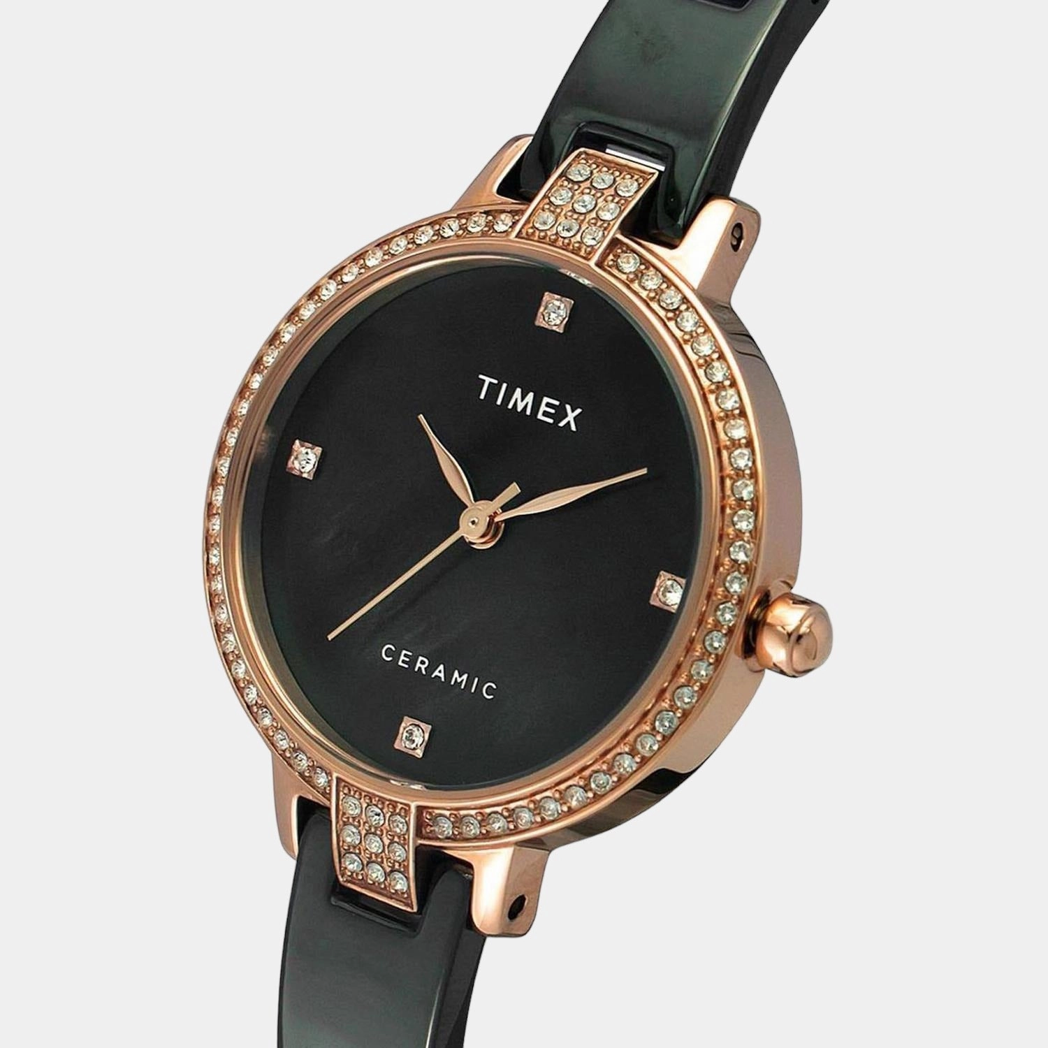 Women Black Analog Ceramic Watch TWEL15703