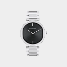 Women Black Analog Stainless Steel Watch 25200249