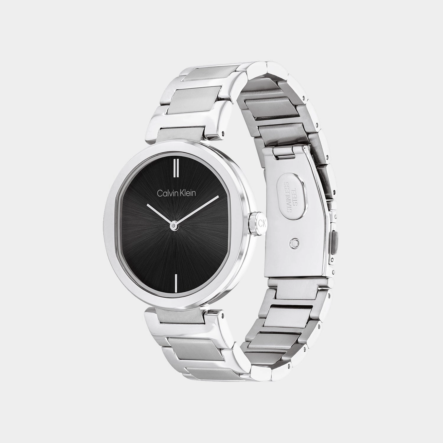 Women Black Analog Stainless Steel Watch 25200249