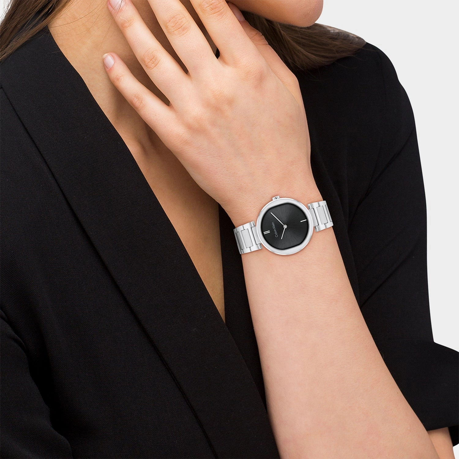 Women Black Analog Stainless Steel Watch 25200249