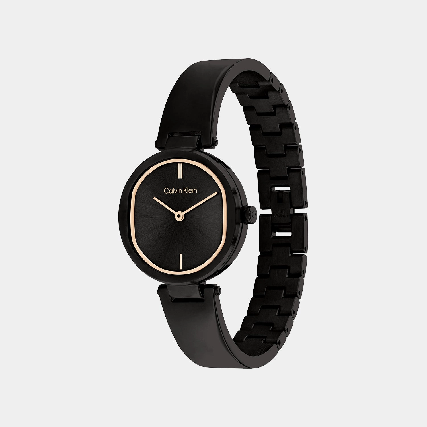 Women Black Analog Stainless Steel Watch 25200310