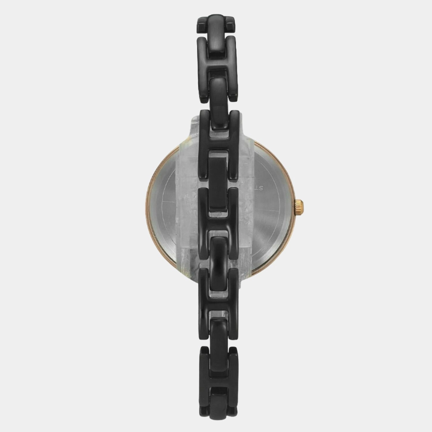 Women Black Analog Stainless Steel Watch TWEL12818