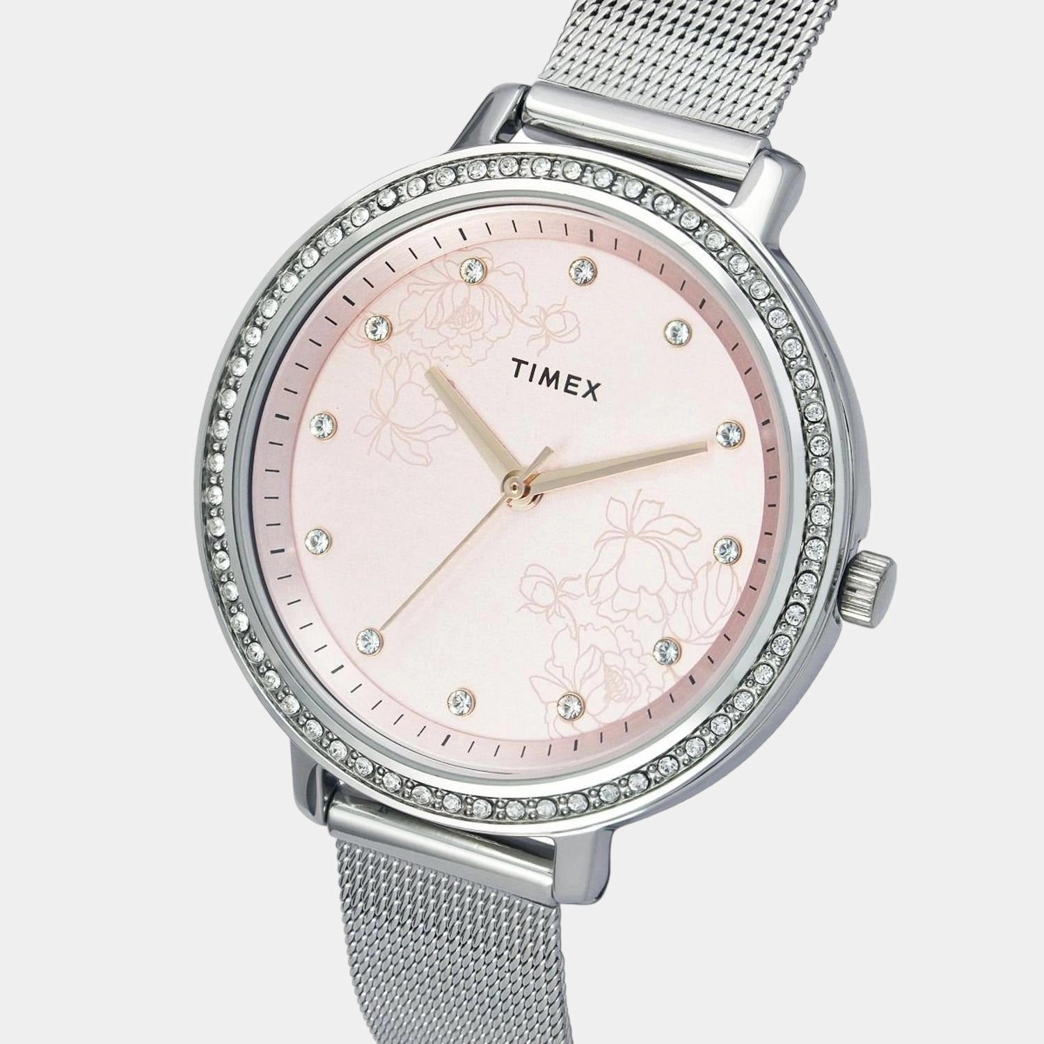 Women Pink Analog Stainless Steel Watch TWEL14700