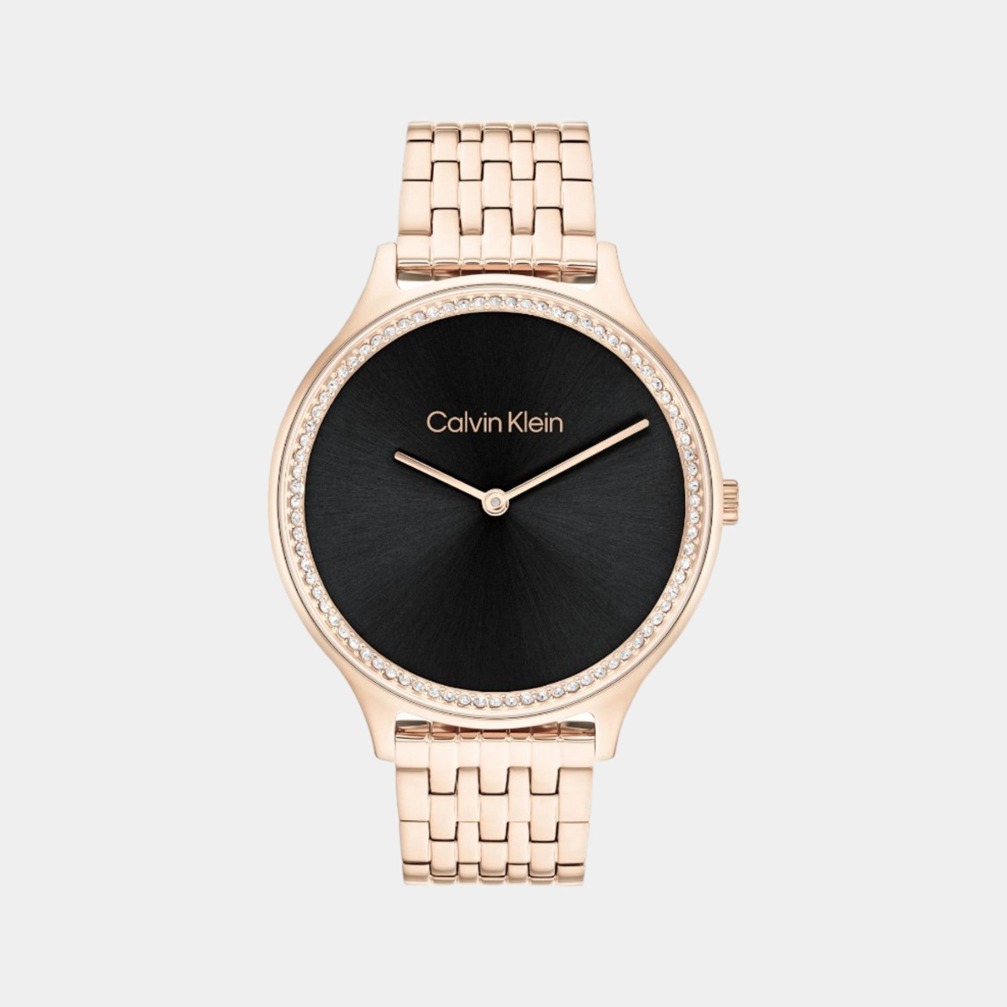 Women Quartz Analog Black Dial Stainless Steel Watch 25100003