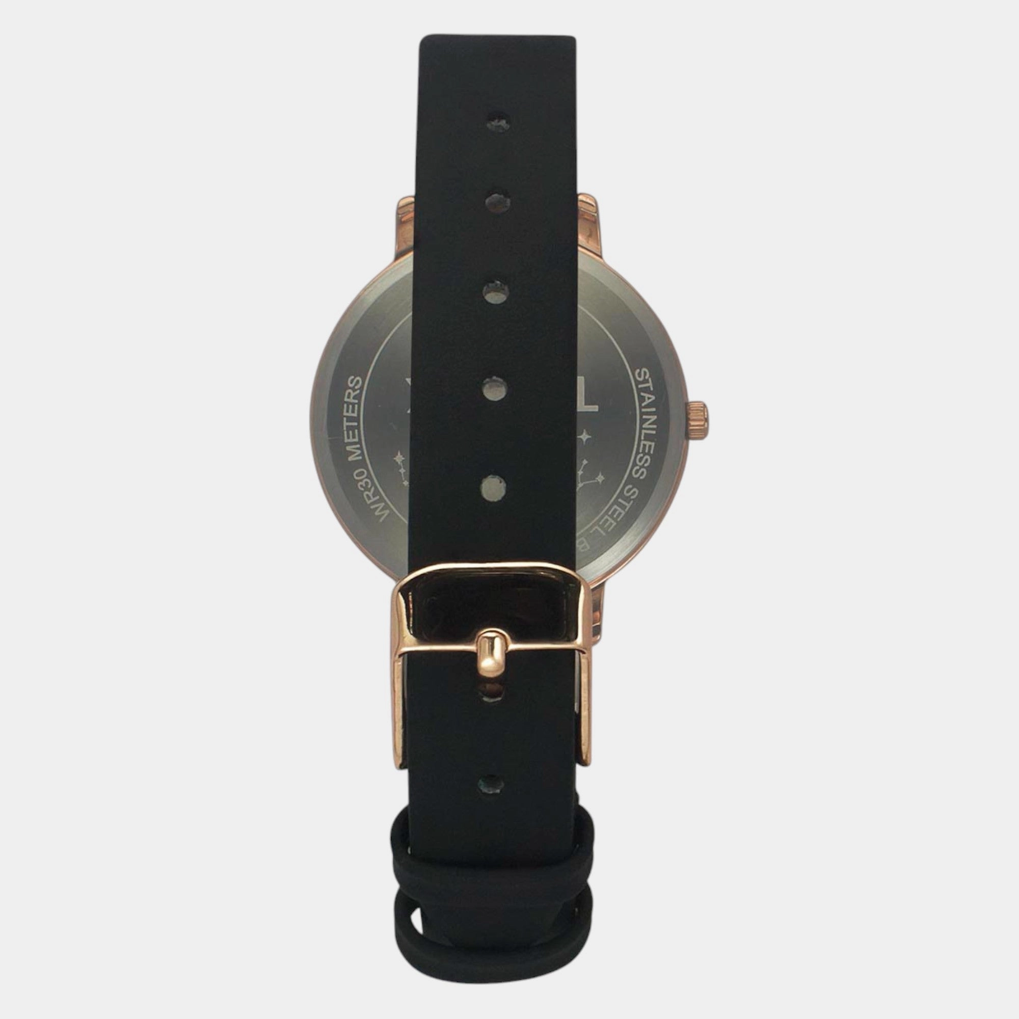 Women Quartz Black Dial Analog Leather Watch TWEL19101
