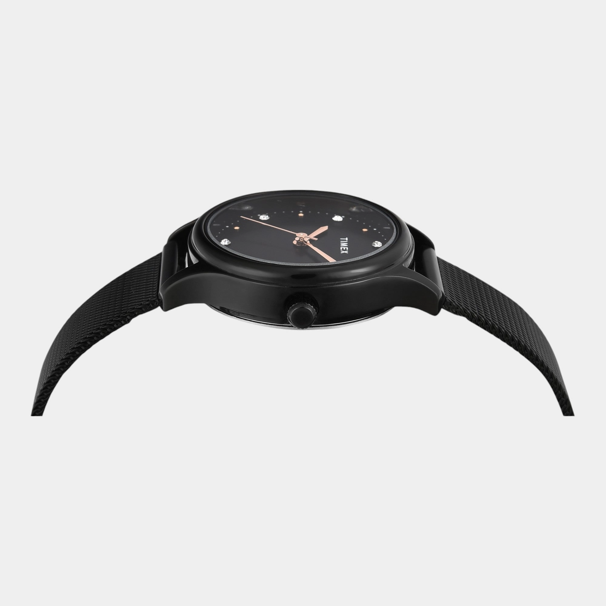 Women Quartz Black Dial Analog Stainless Steel Watch TW0TL8716