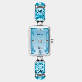 Women Quartz Blue Dial Analog Brass Watch TWEL16904