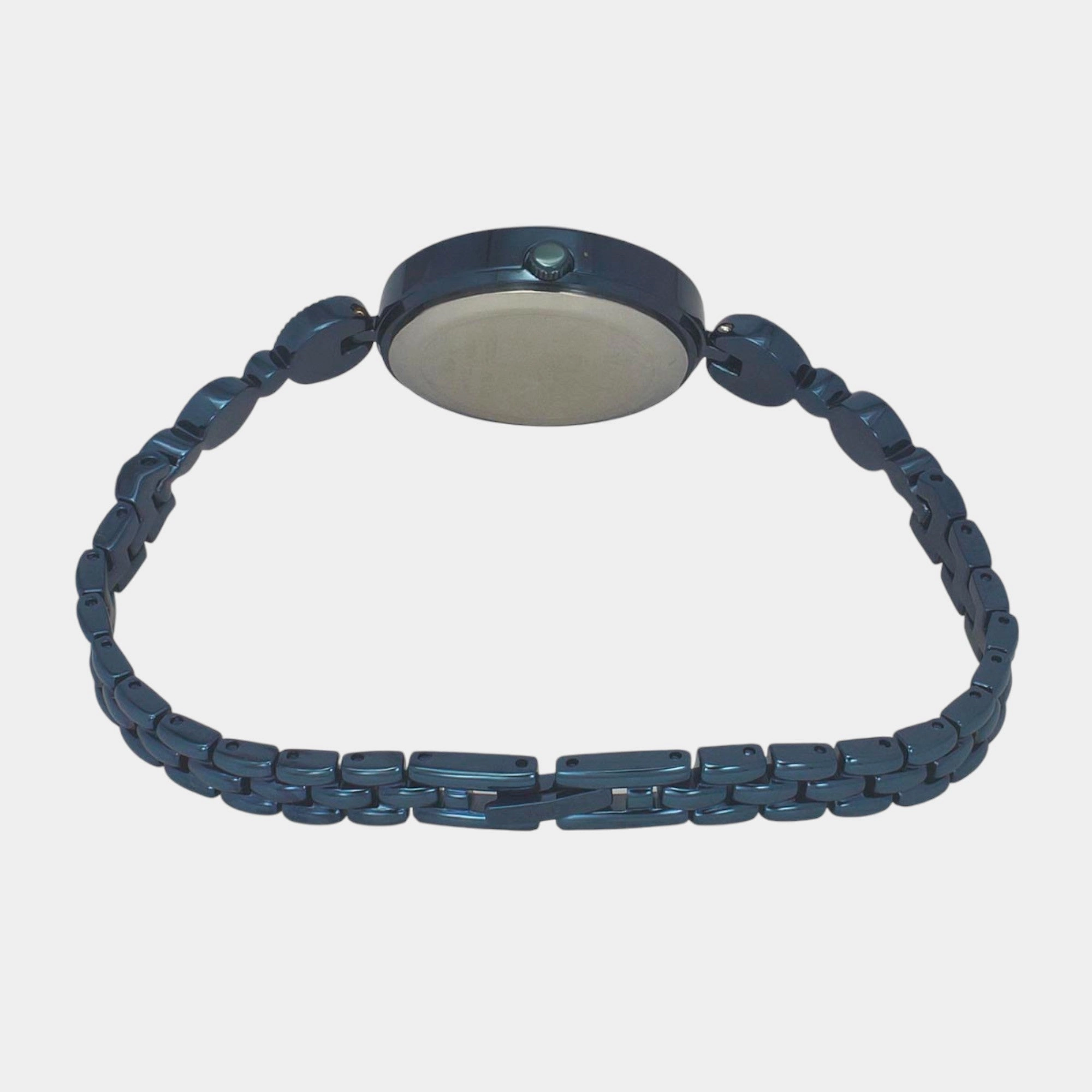 Women Quartz Blue Dial Analog Brass Watch TWEL18205