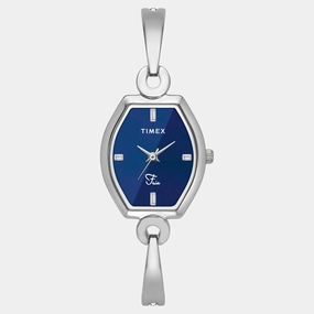 Women Quartz Blue Dial Analog Brass Watch TWEL19700