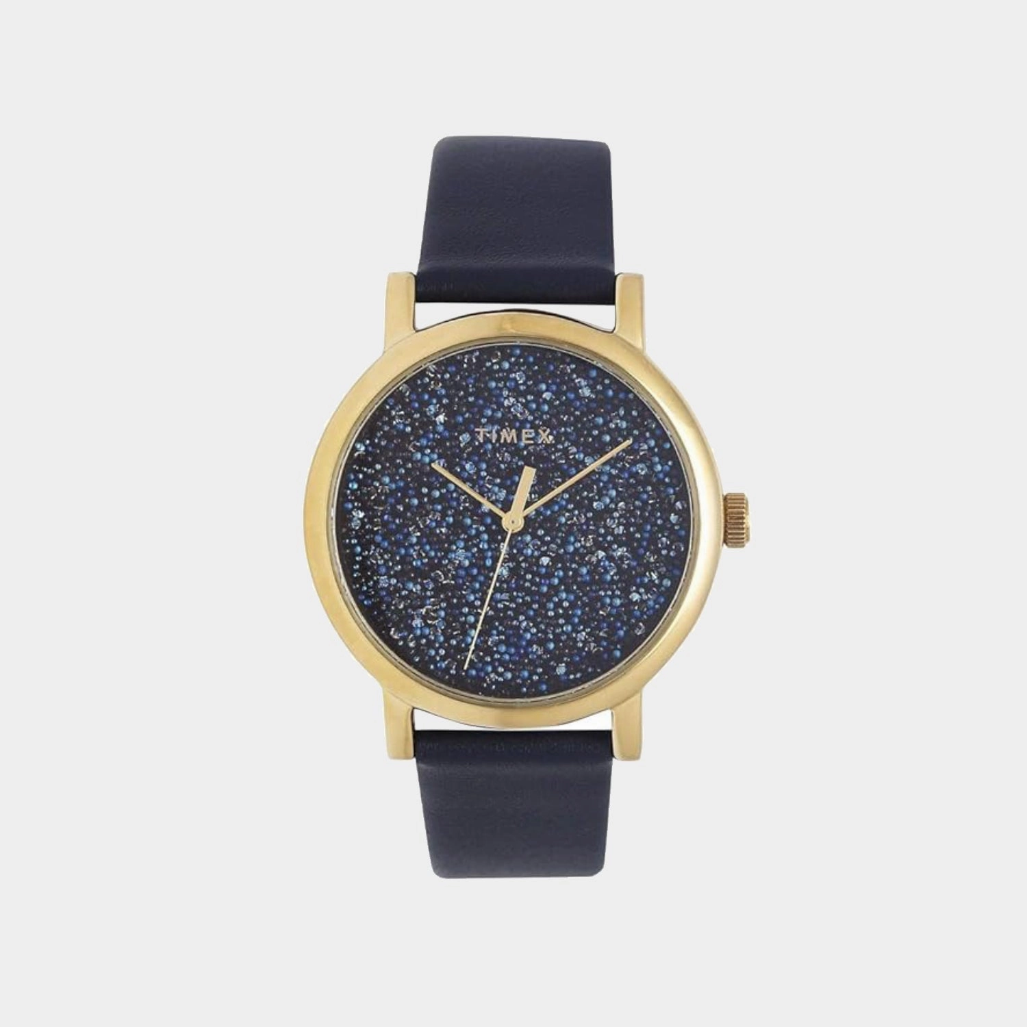Women Quartz Blue Dial Analog Leather Watch TW2R98100