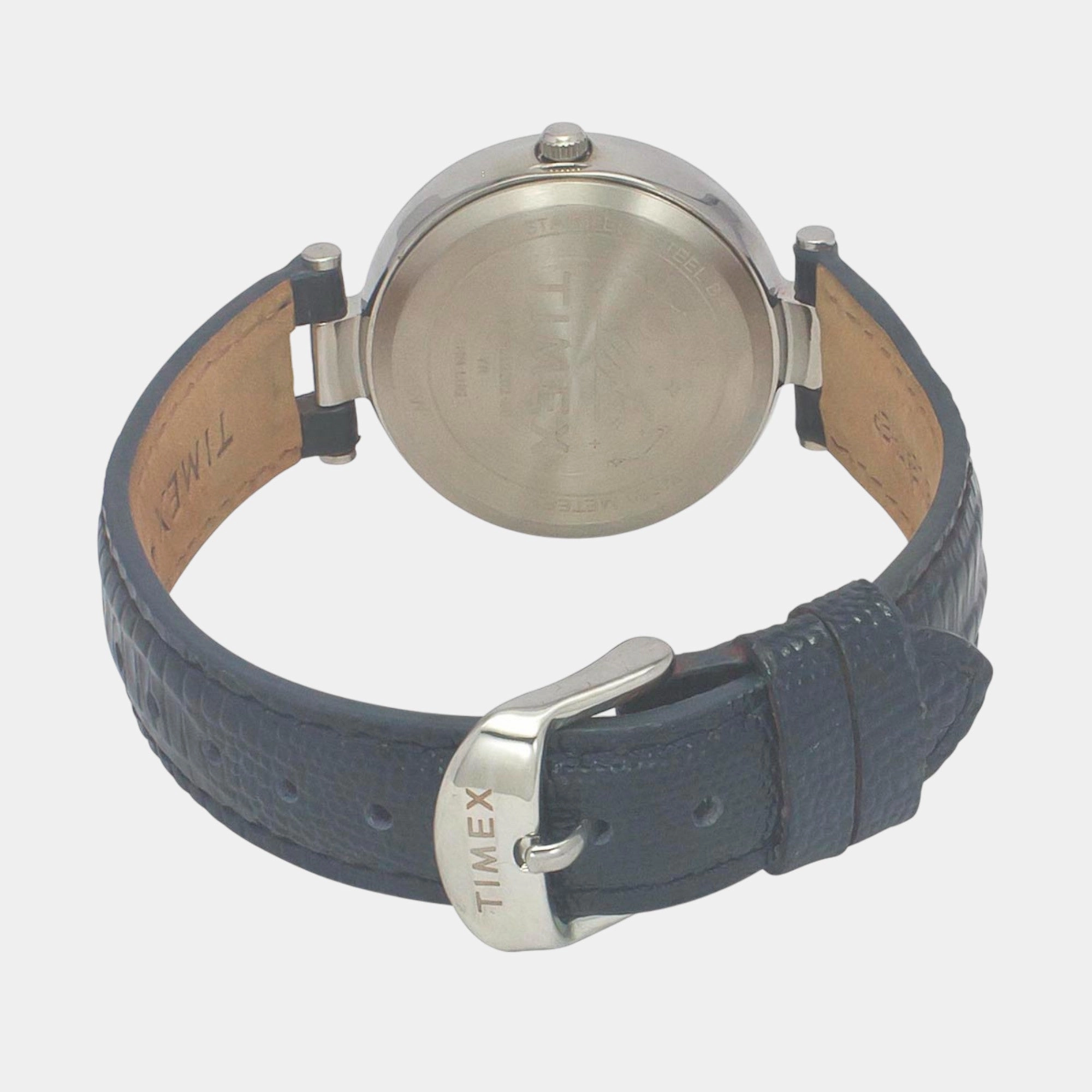 Women Quartz Blue Dial Analog Leather Watch TWEL19202