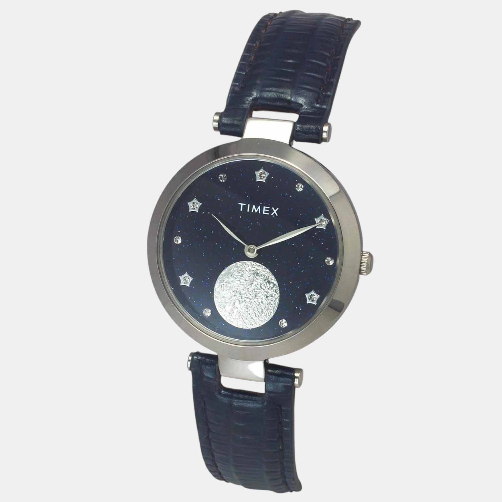 Women Quartz Blue Dial Analog Leather Watch TWEL19202