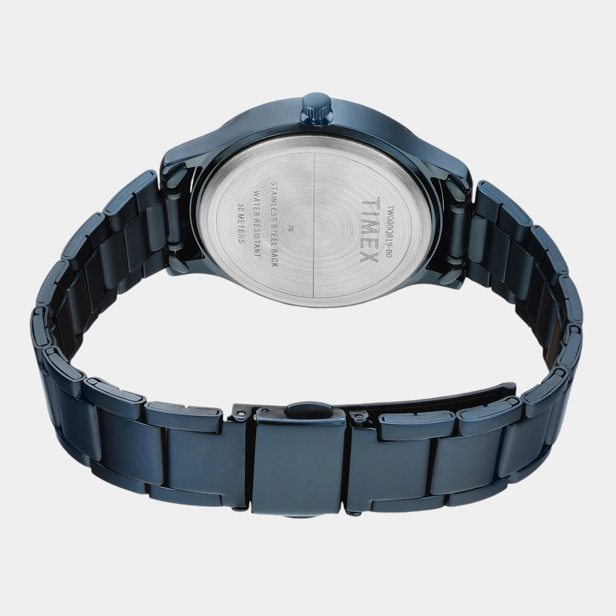 Women Quartz Blue Dial Multi-Function Stainless Steel Watch TW000Q819