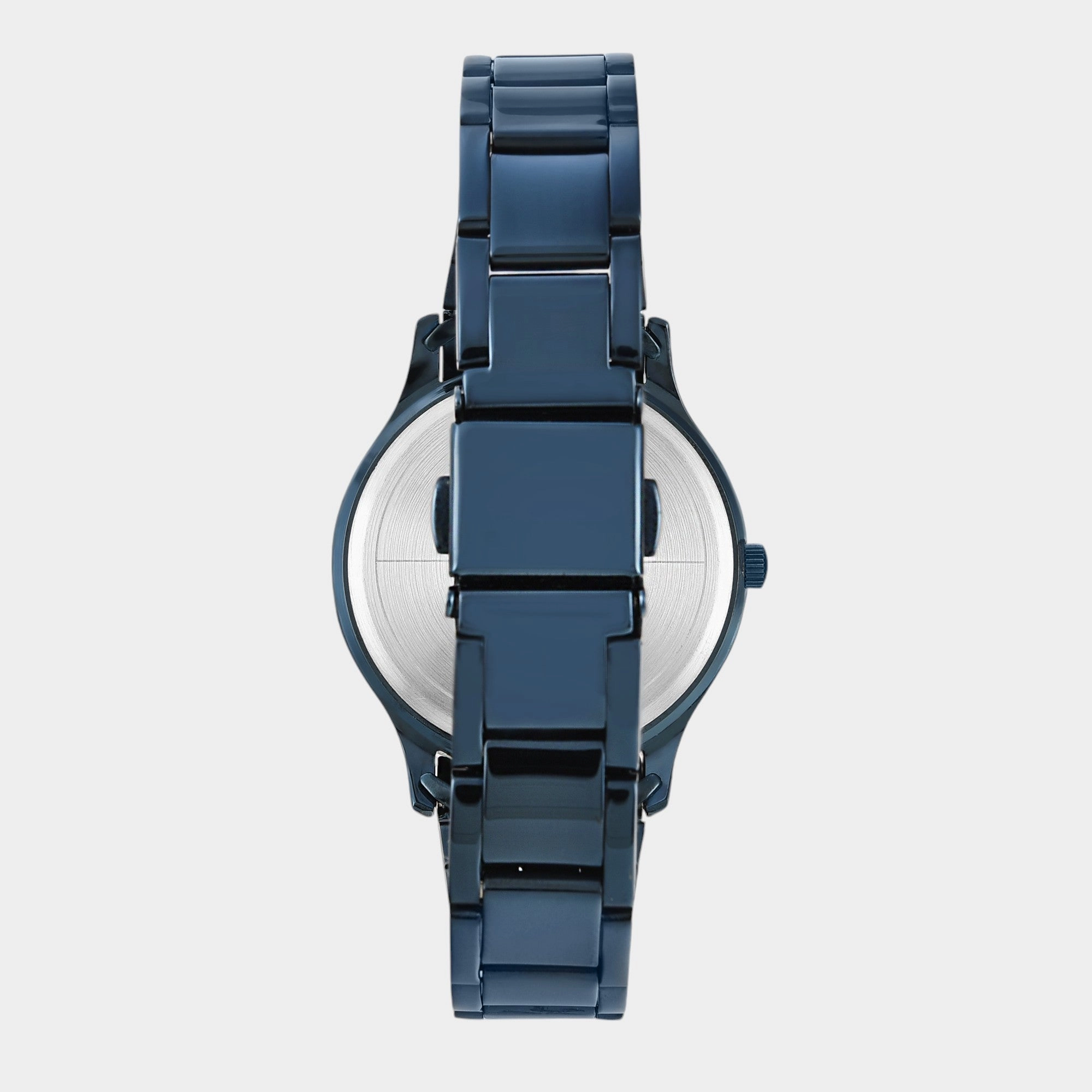 Women Quartz Blue Dial Multi-Function Stainless Steel Watch TW000Q819