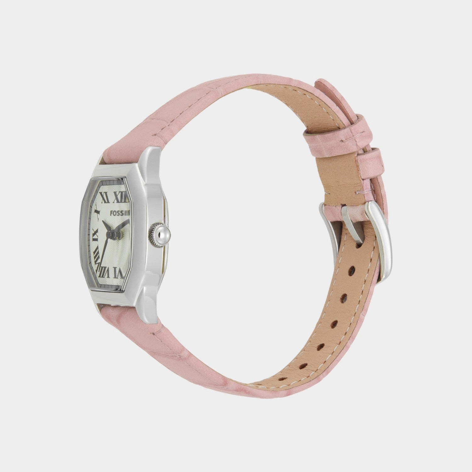 Women Quartz Cream Dial Analog Leather Watch ES5406