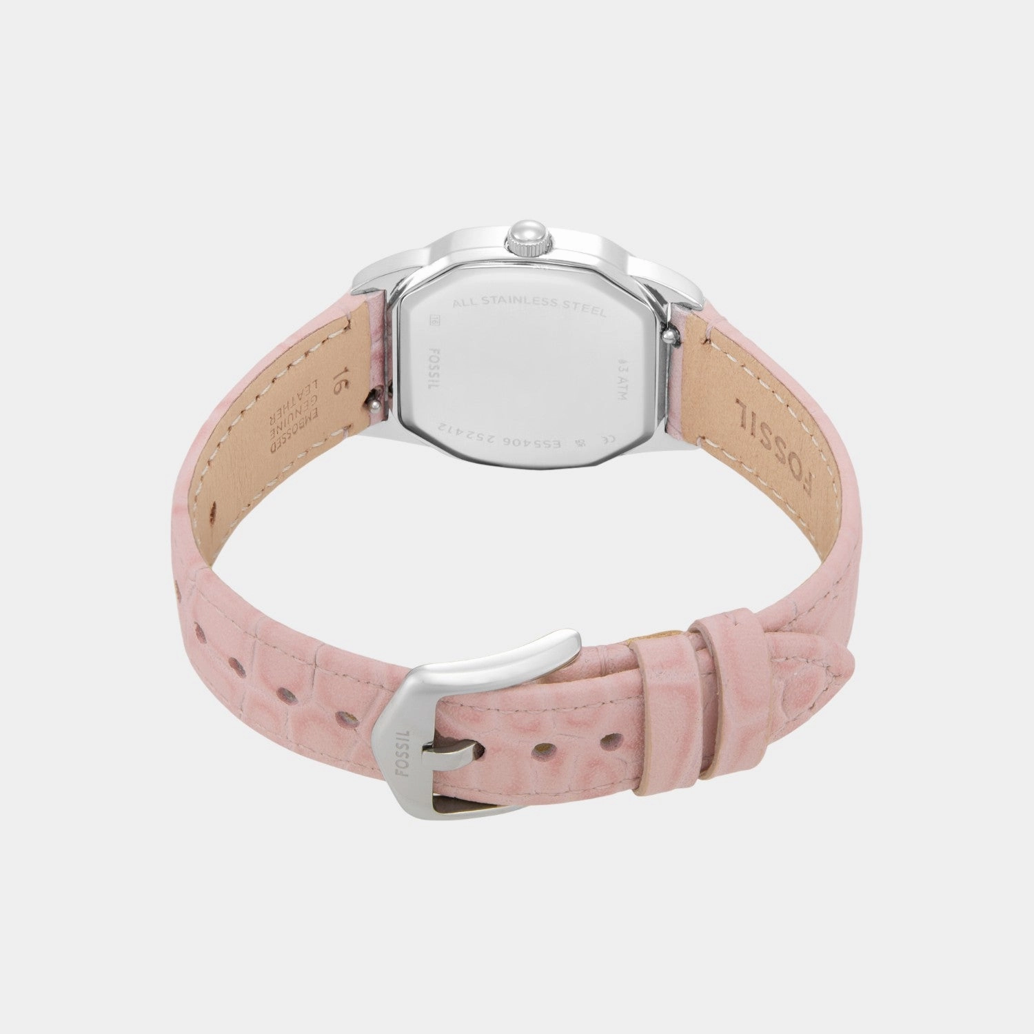 Women Quartz Cream Dial Analog Leather Watch ES5406