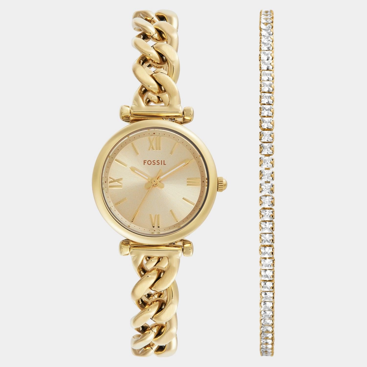 Women Quartz Gold Dial Analog Stainless Steel Watch ES5387SET