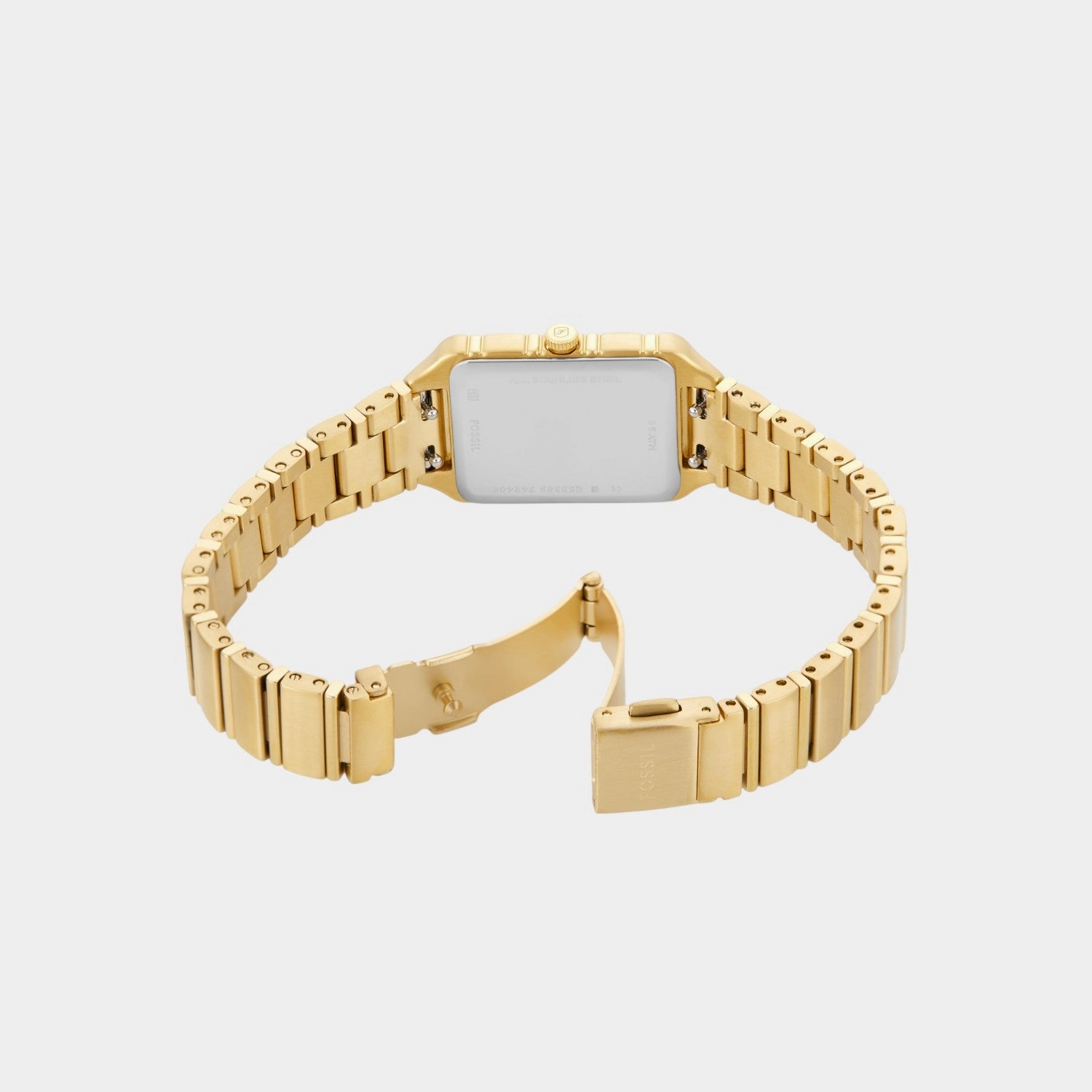 Women Quartz Gold Dial Analog Stainless Steel Watch ES5389