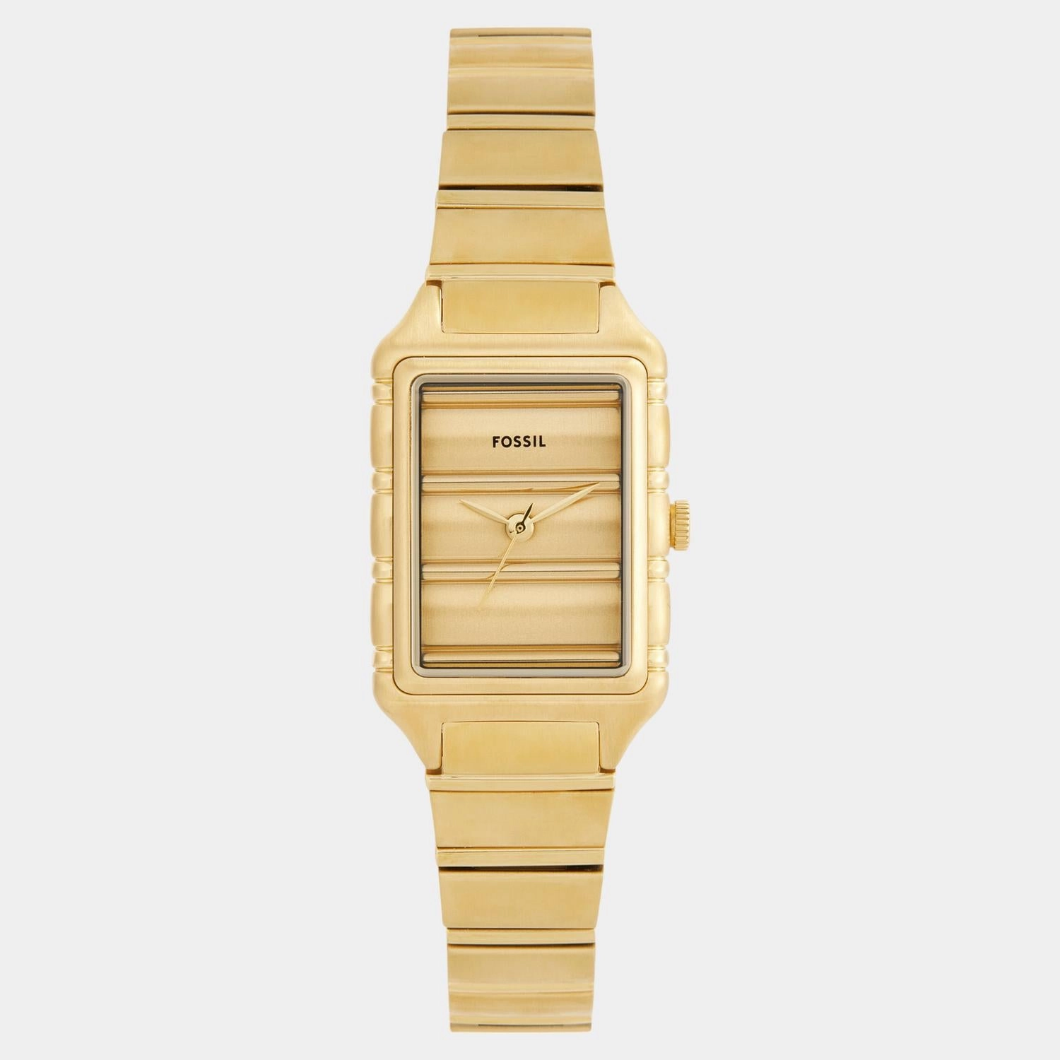 Women Quartz Gold Dial Analog Stainless Steel Watch ES5389