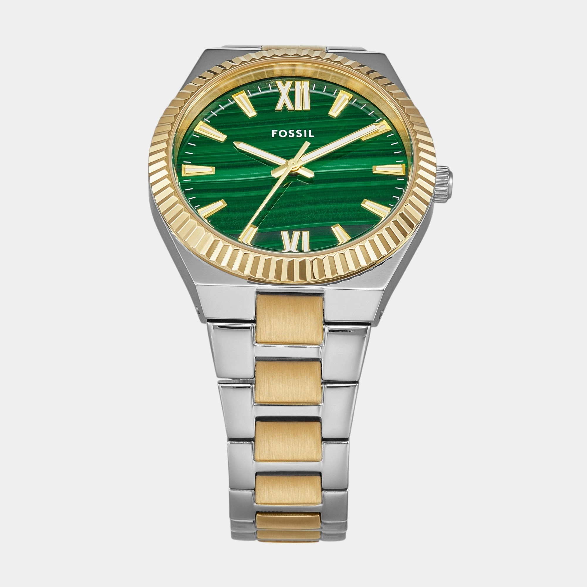 Women Quartz Green Dial Analog Stainless Steel Watch ES5334