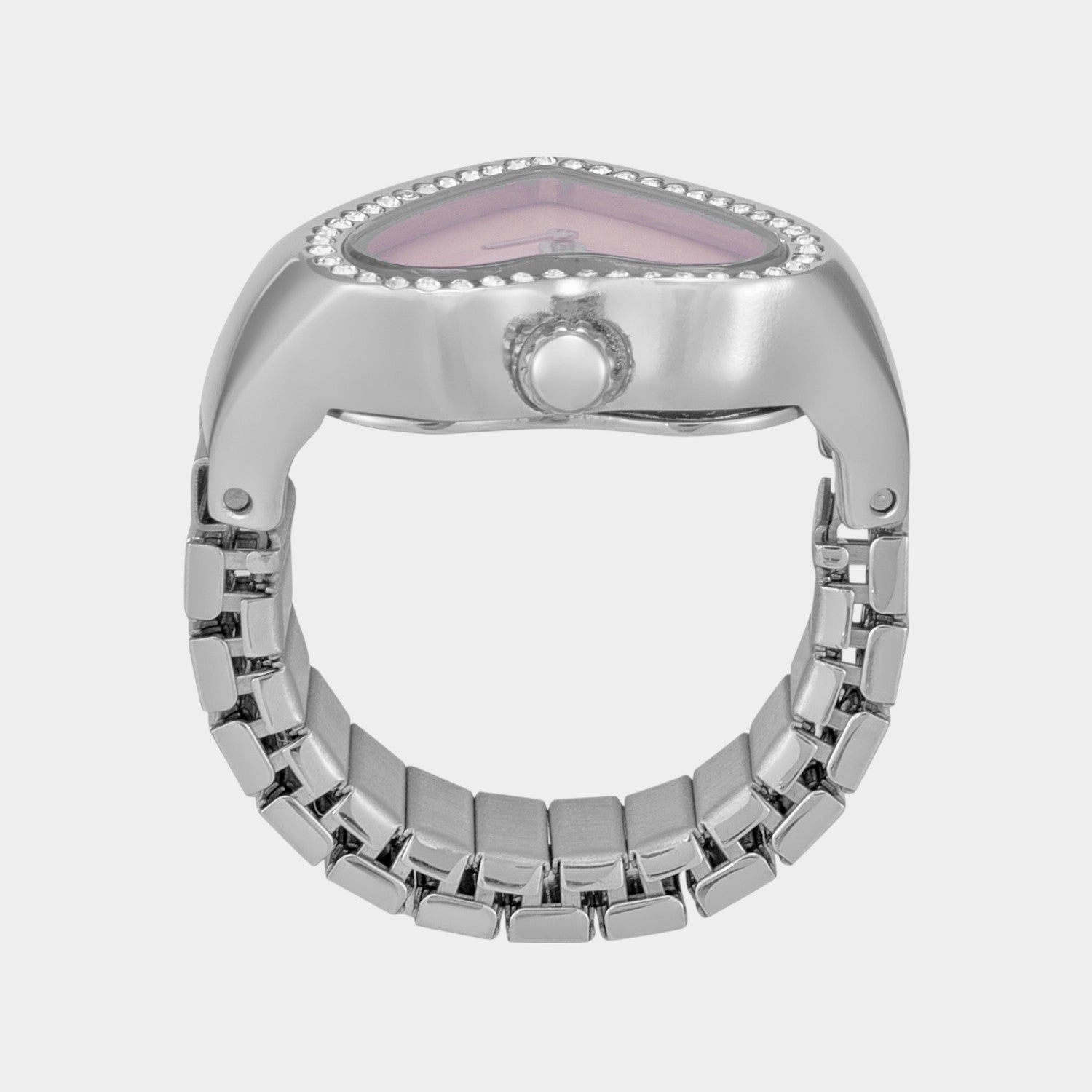Women Quartz Pink Dial Analog Stainless Steel Watch ES5408