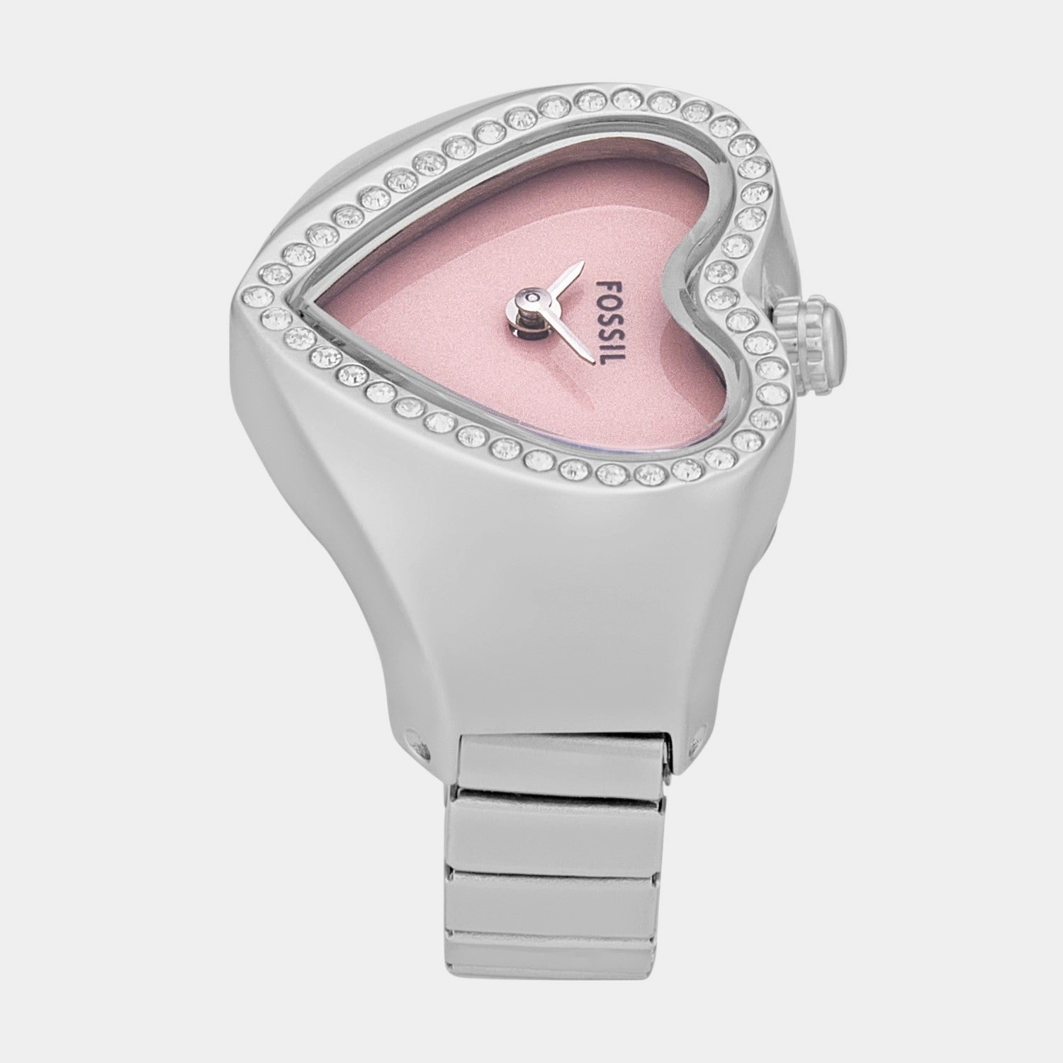 Women Quartz Pink Dial Analog Stainless Steel Watch ES5408