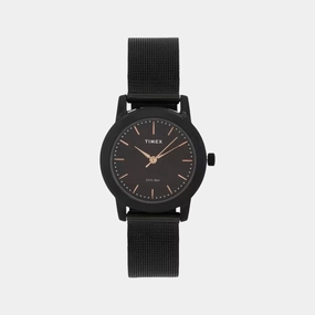 Women's Black Analog Stainless Steel Watch TW000W114