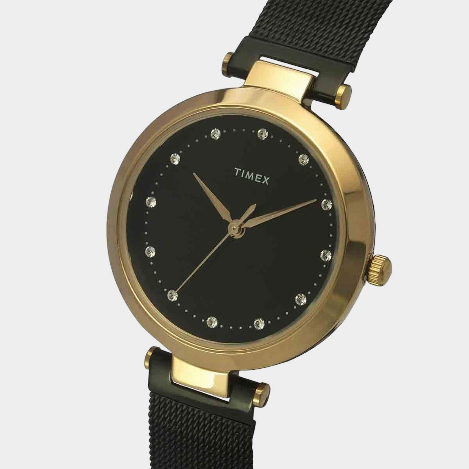 Women's Black Analog Stainless Steel Watch TWEL11826