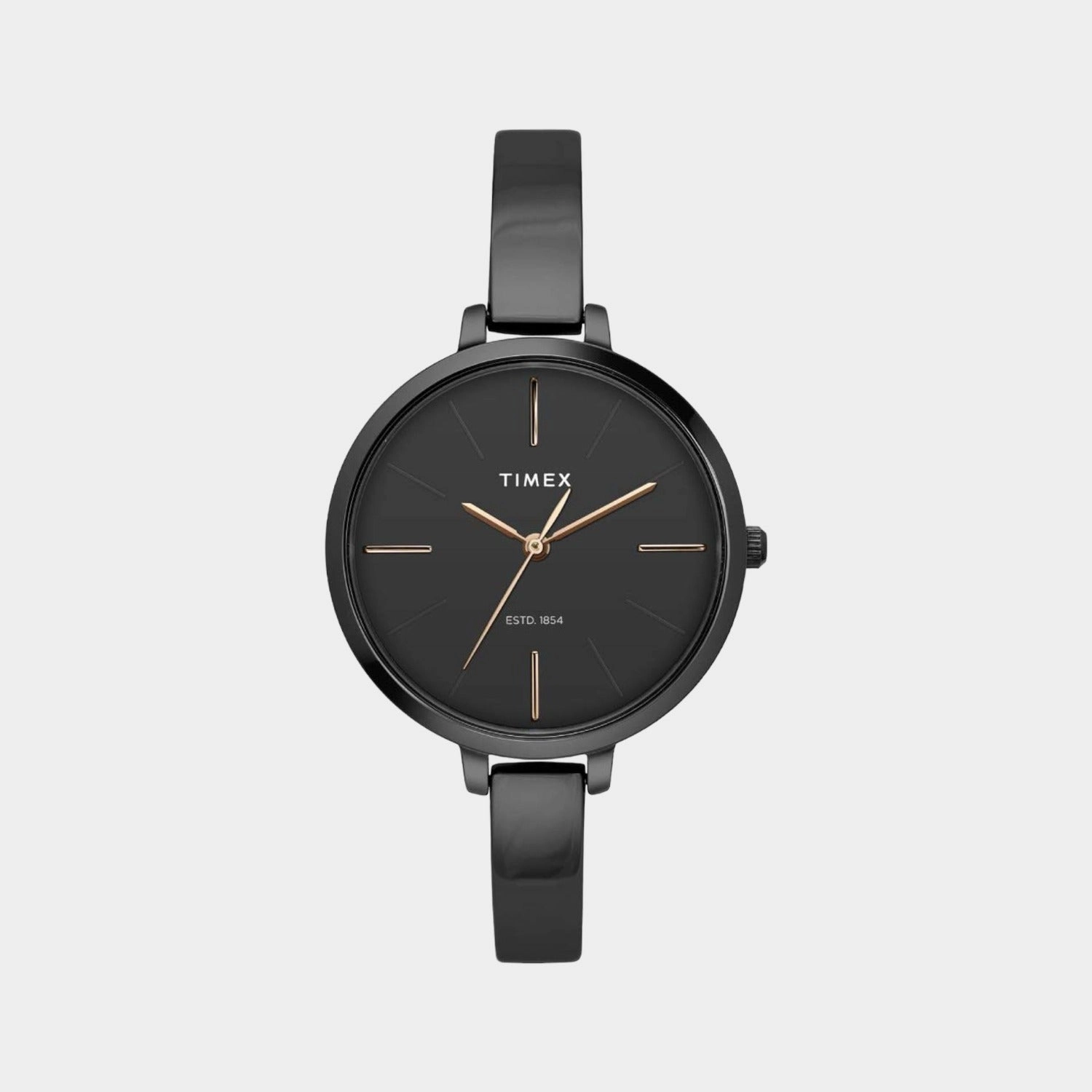 Women's Black Analog Stainless Steel Watch TWEL12815