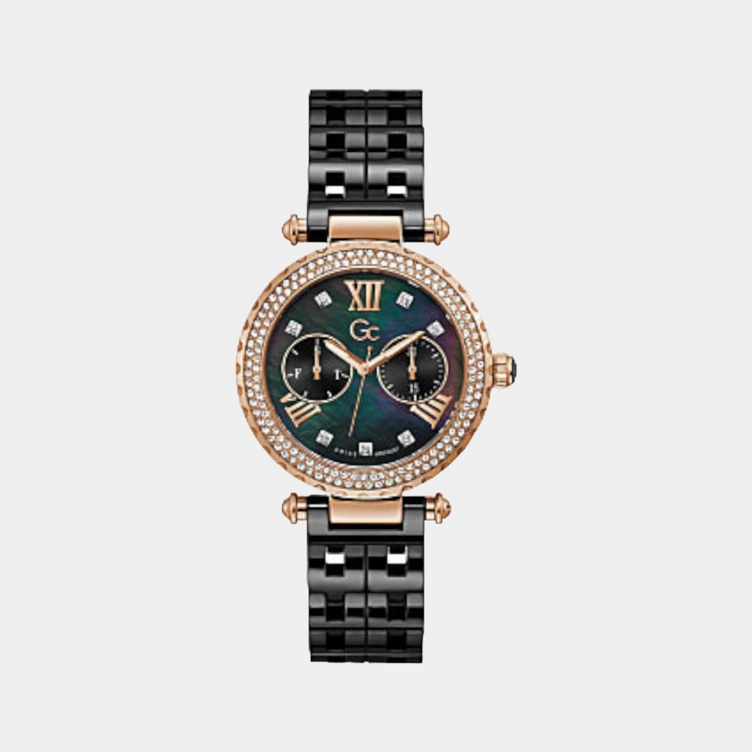 Women's Black Analog Stainless Steel Watch Y71007L2MF