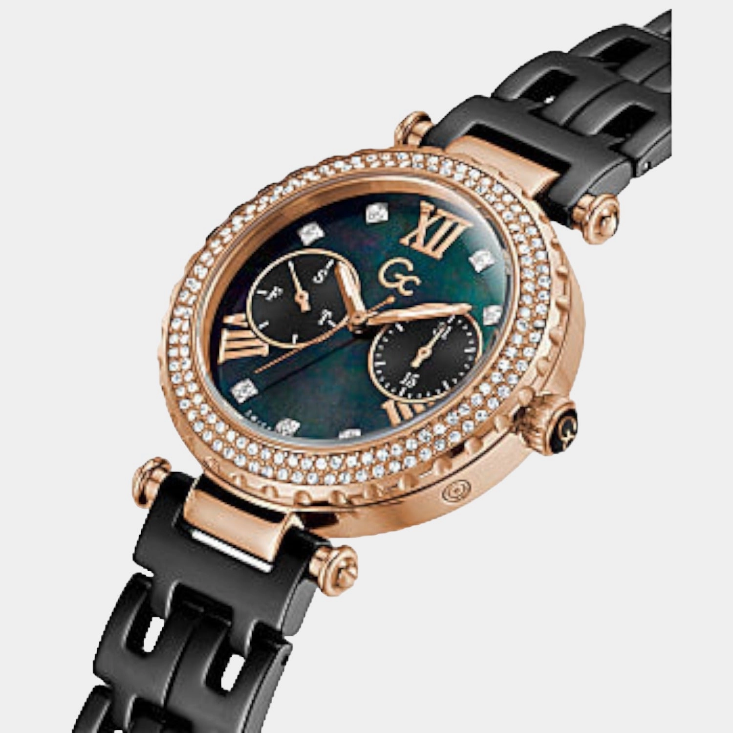 Women's Black Analog Stainless Steel Watch Y71007L2MF