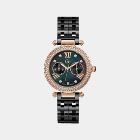 Women's Black Analog Stainless Steel Watch Y71007L2MF