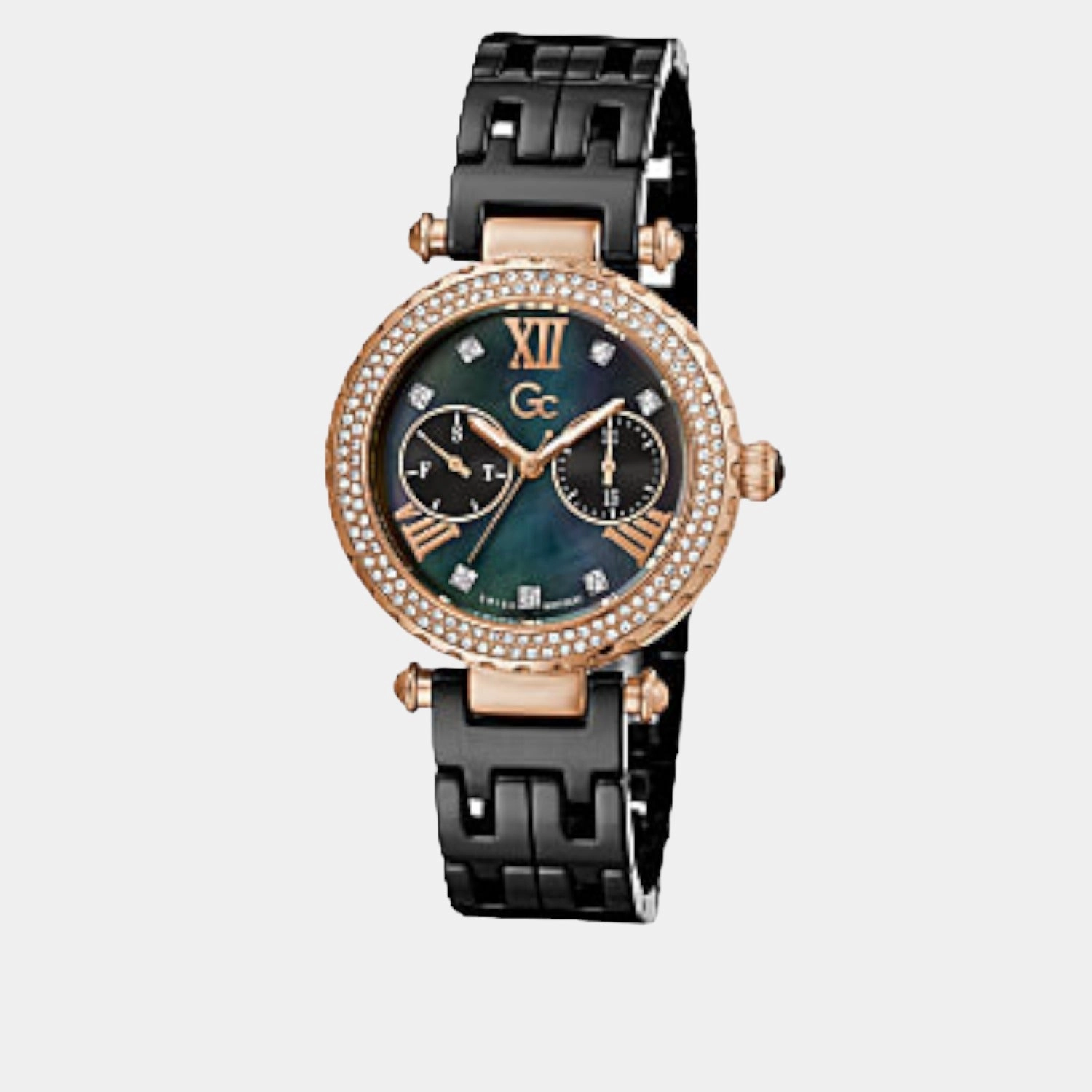 Women's Black Analog Stainless Steel Watch Y71007L2MF