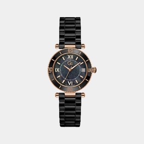 Women's Black Analog Stainless Steel Watch Z05006L2MF