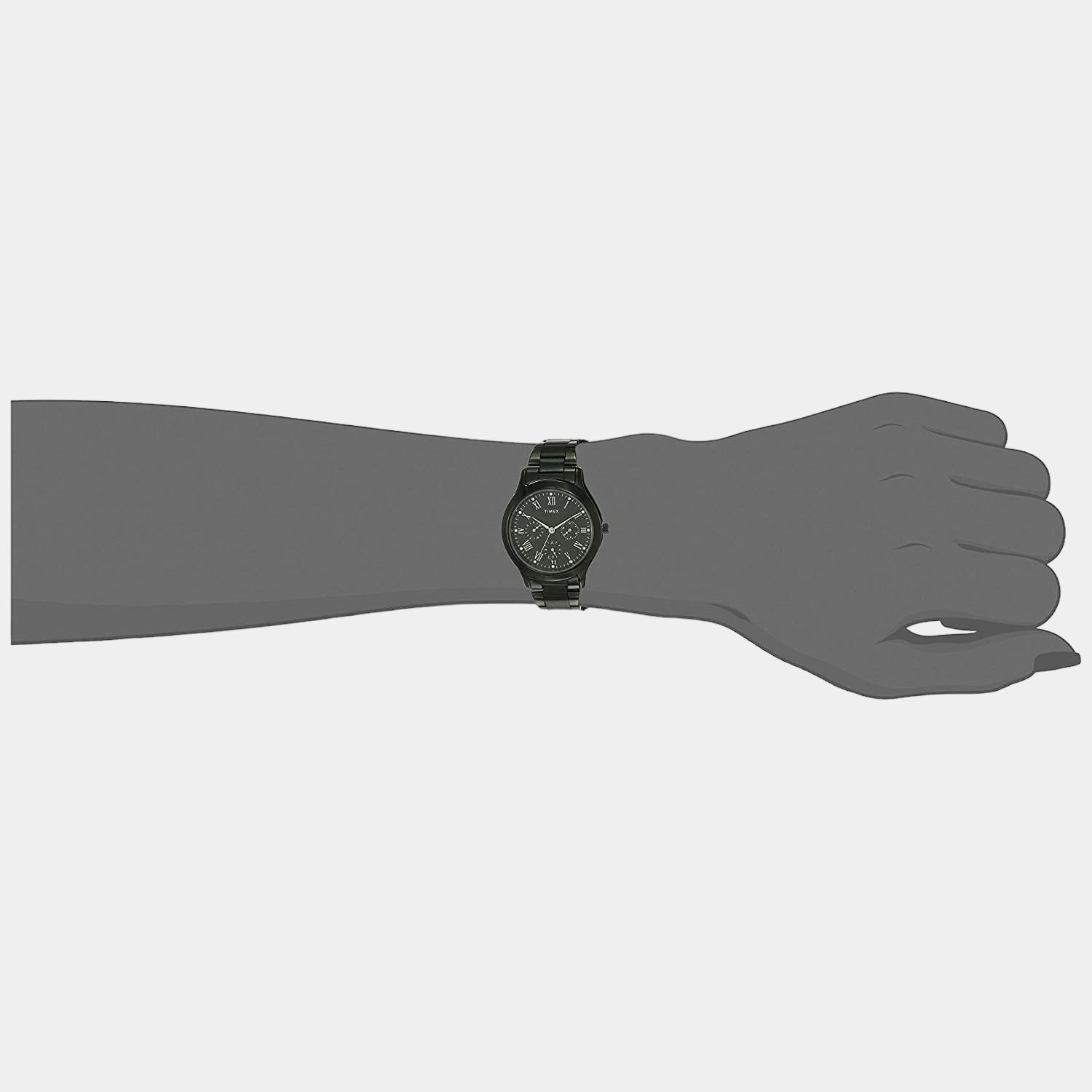 Women's Black Stainless Steel Chronograph Watch TW000Q809