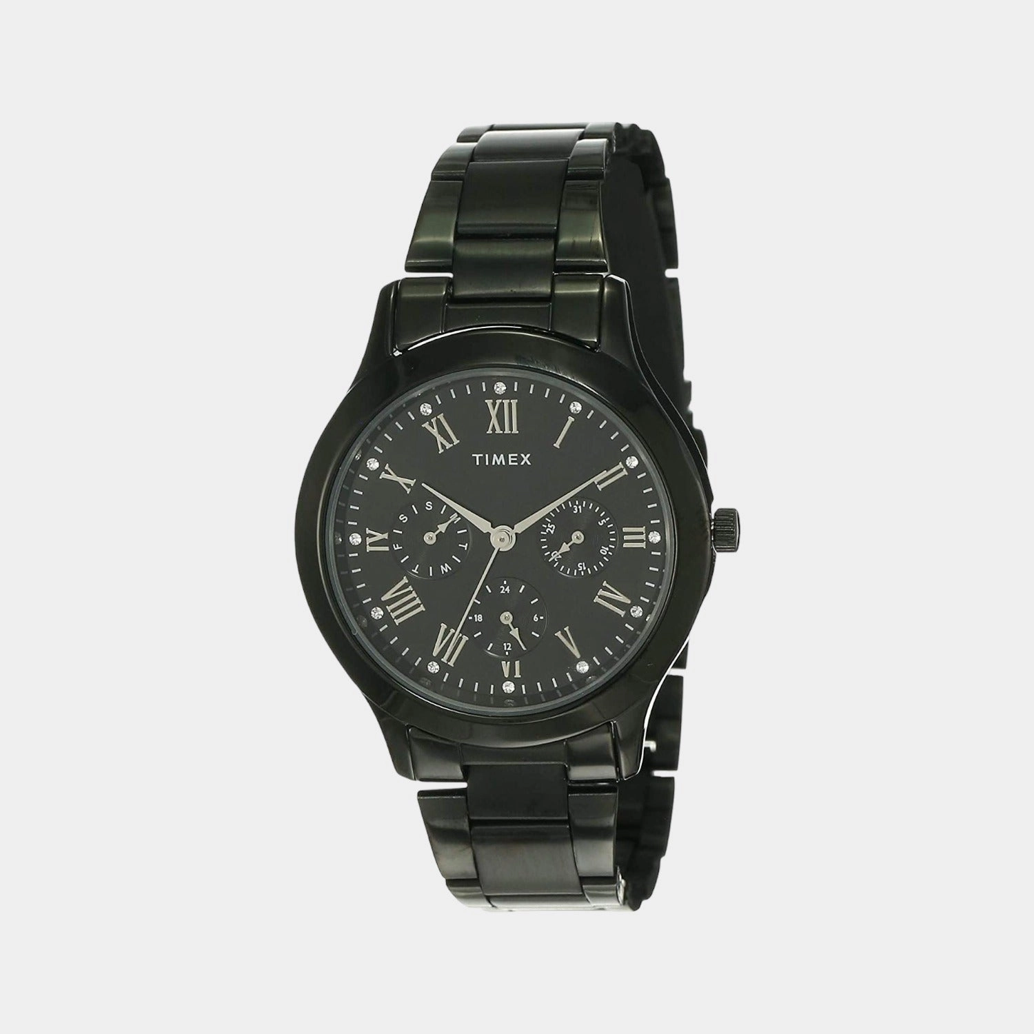 Women's Black Stainless Steel Chronograph Watch TW000Q809