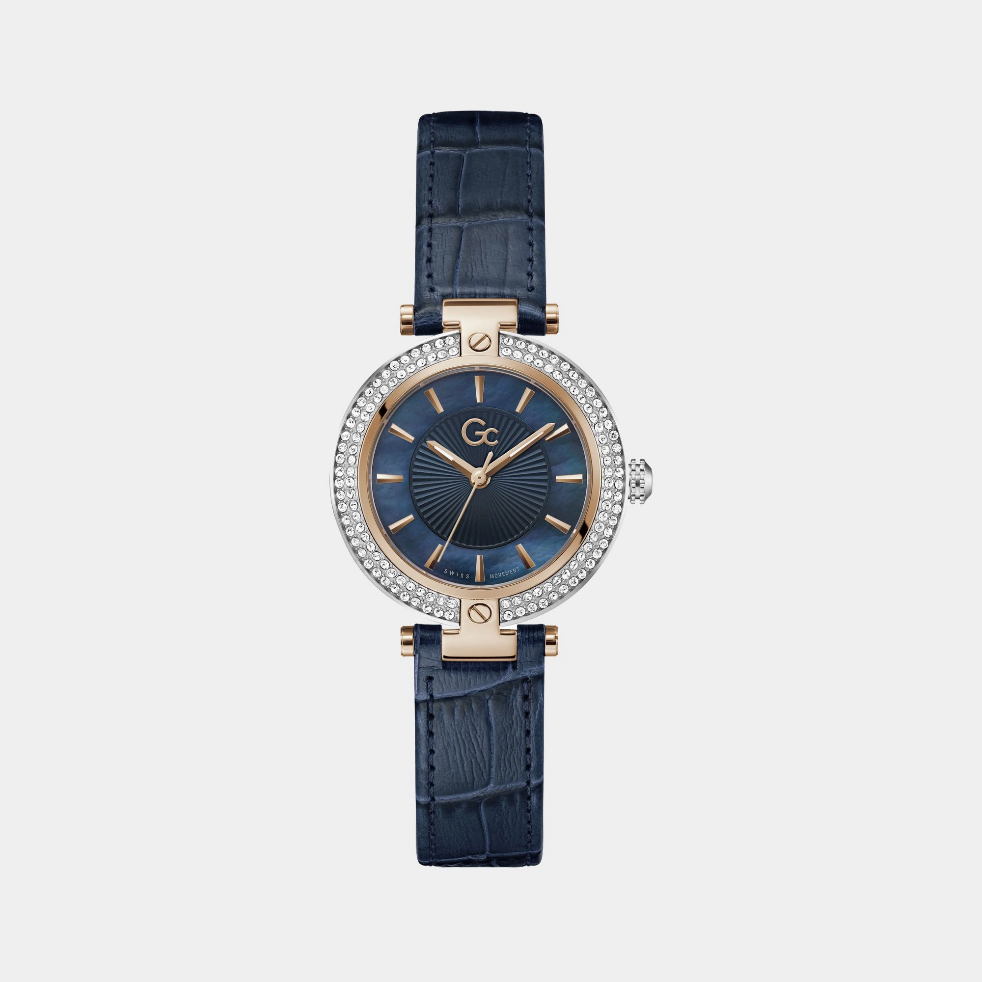 Women's Blue Analog Genuine Leather Watch Z22003L7MF