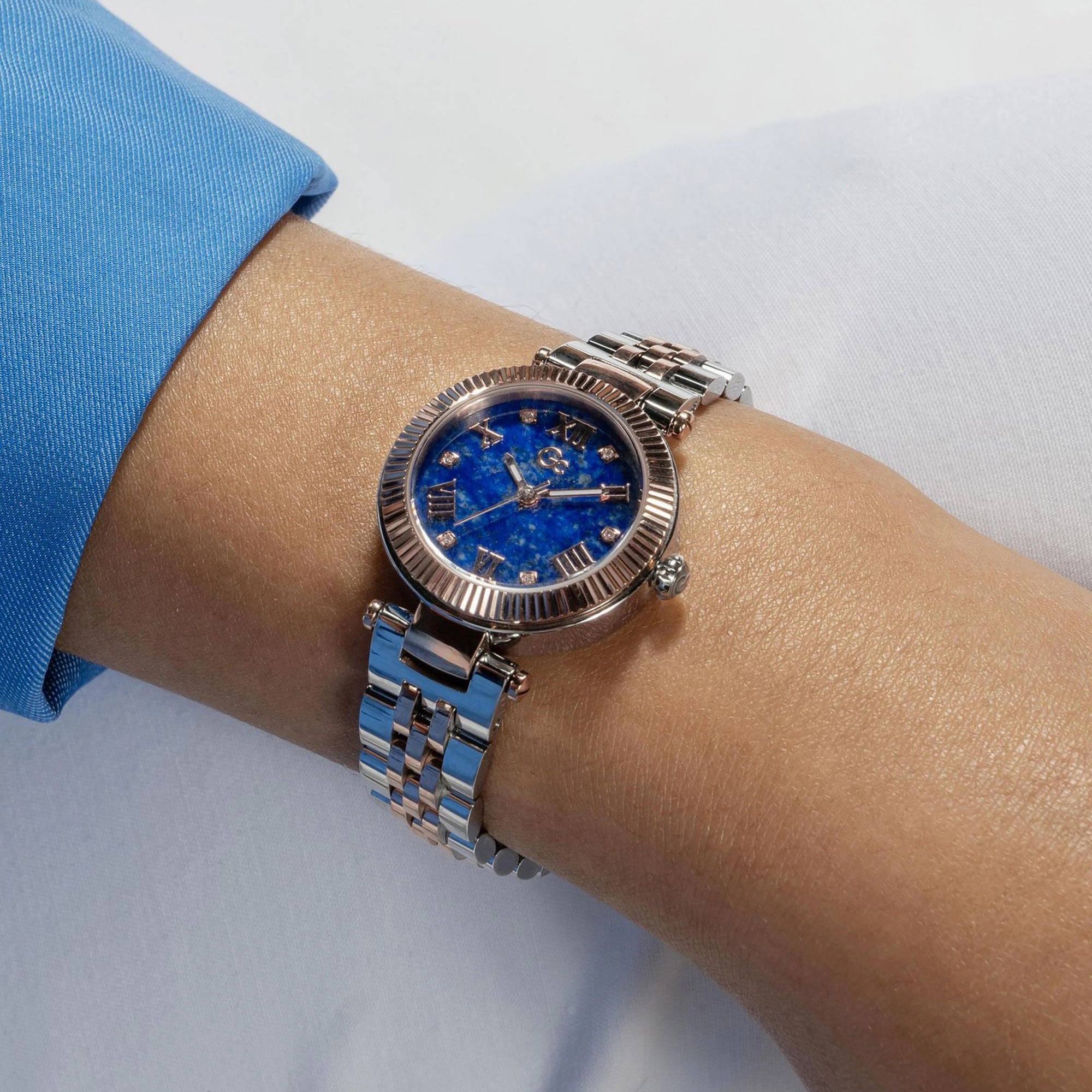 Women's Blue Analog Stainless Steel Watch Z02004L7MF