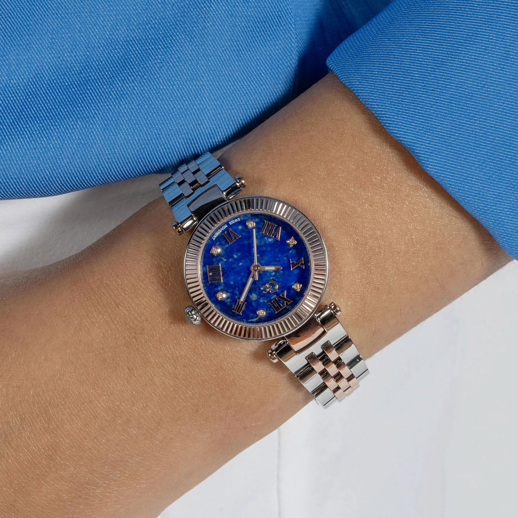 Women's Blue Analog Stainless Steel Watch Z02004L7MF