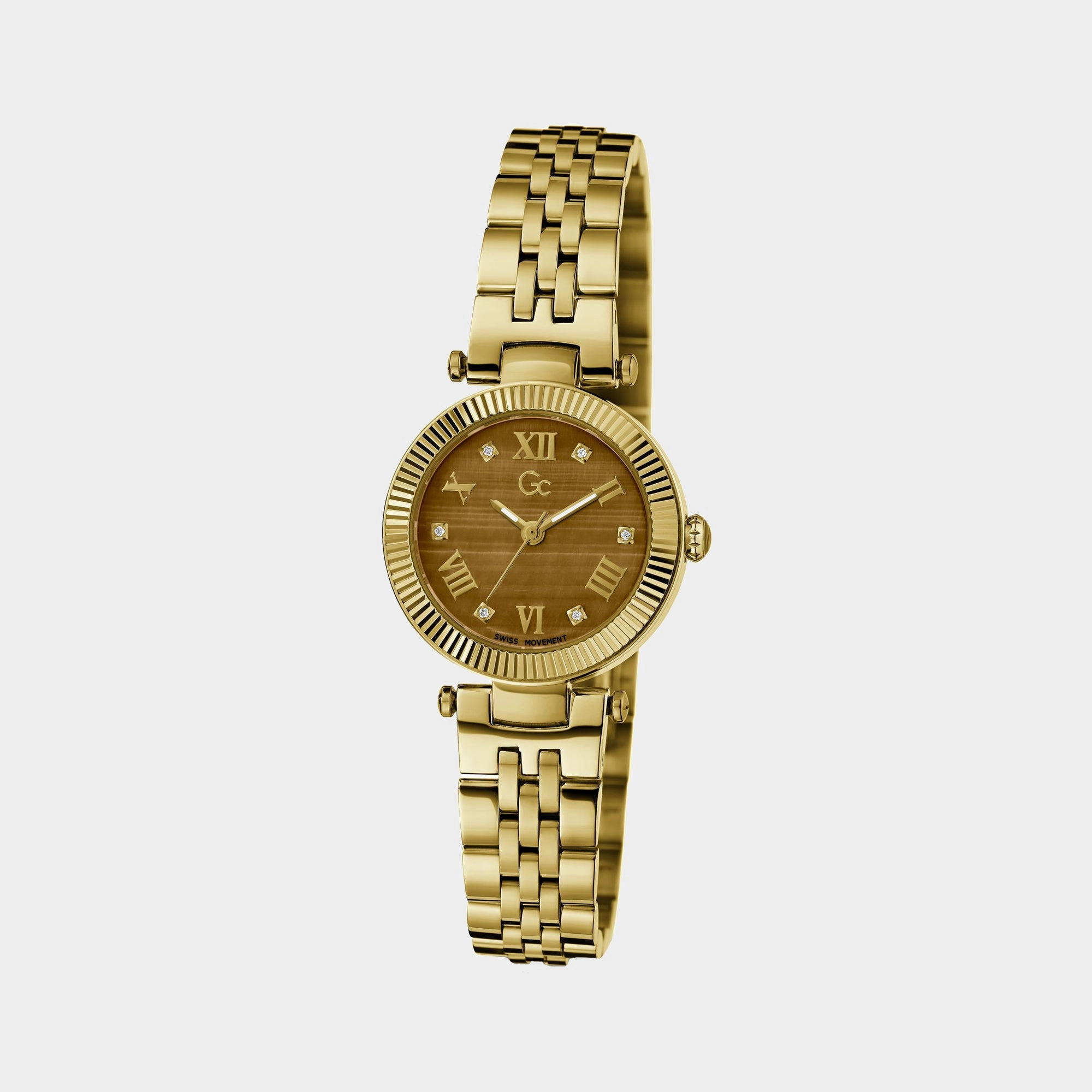 Women's Brown Dial Analog Stainless Steel Watch Z02005L4MF